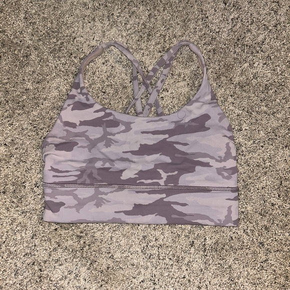 lululemon athletica Other - lululemon athletica Purple Camo Sports Bra